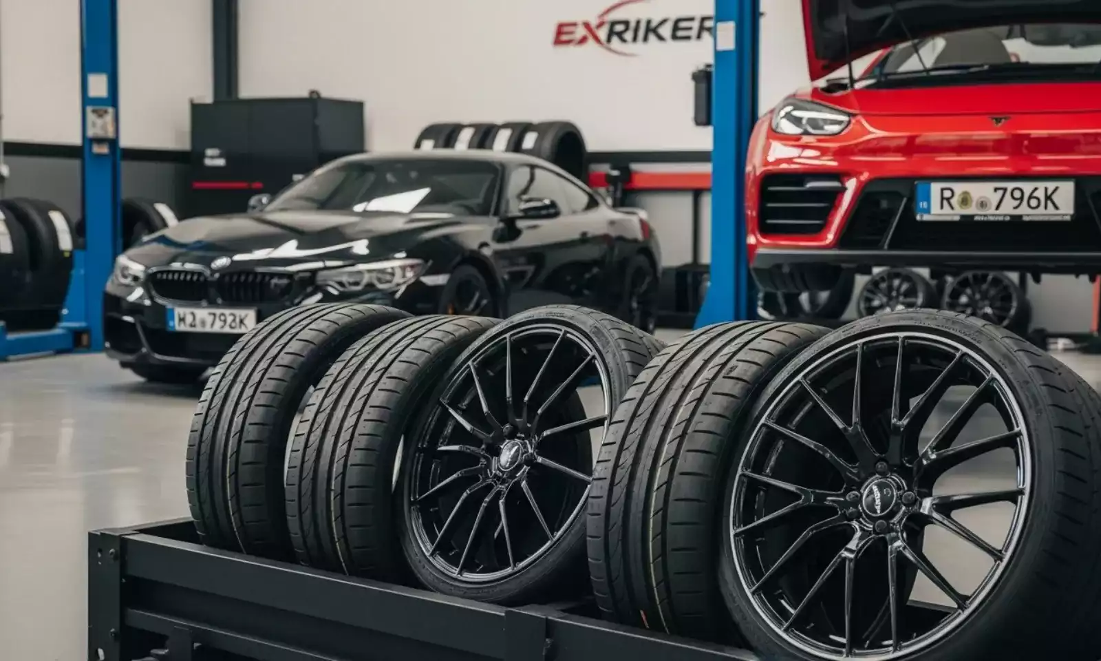 Teste comparativo de pneus em pista de testes