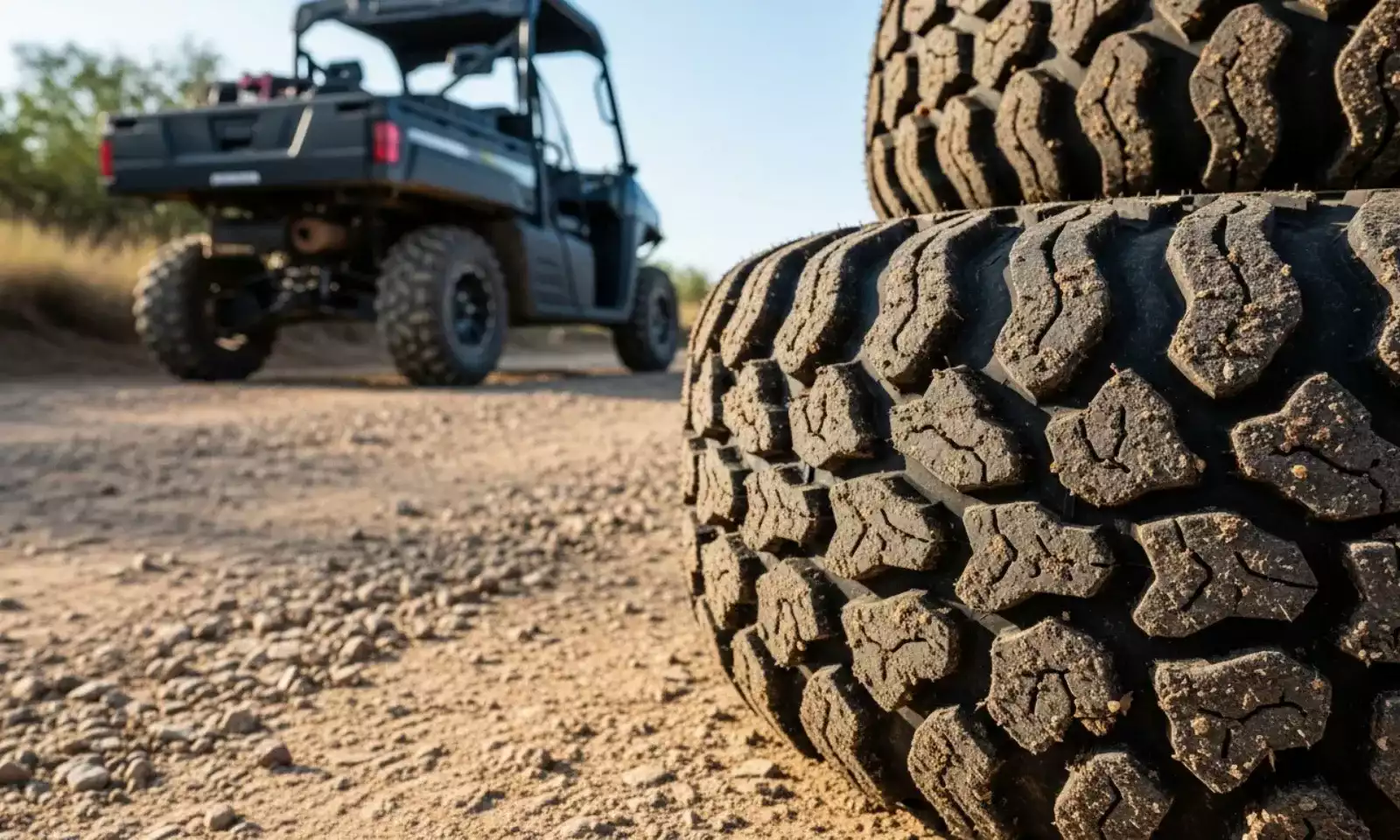 Detalhe das lonas e materiais da carcaça do pneu