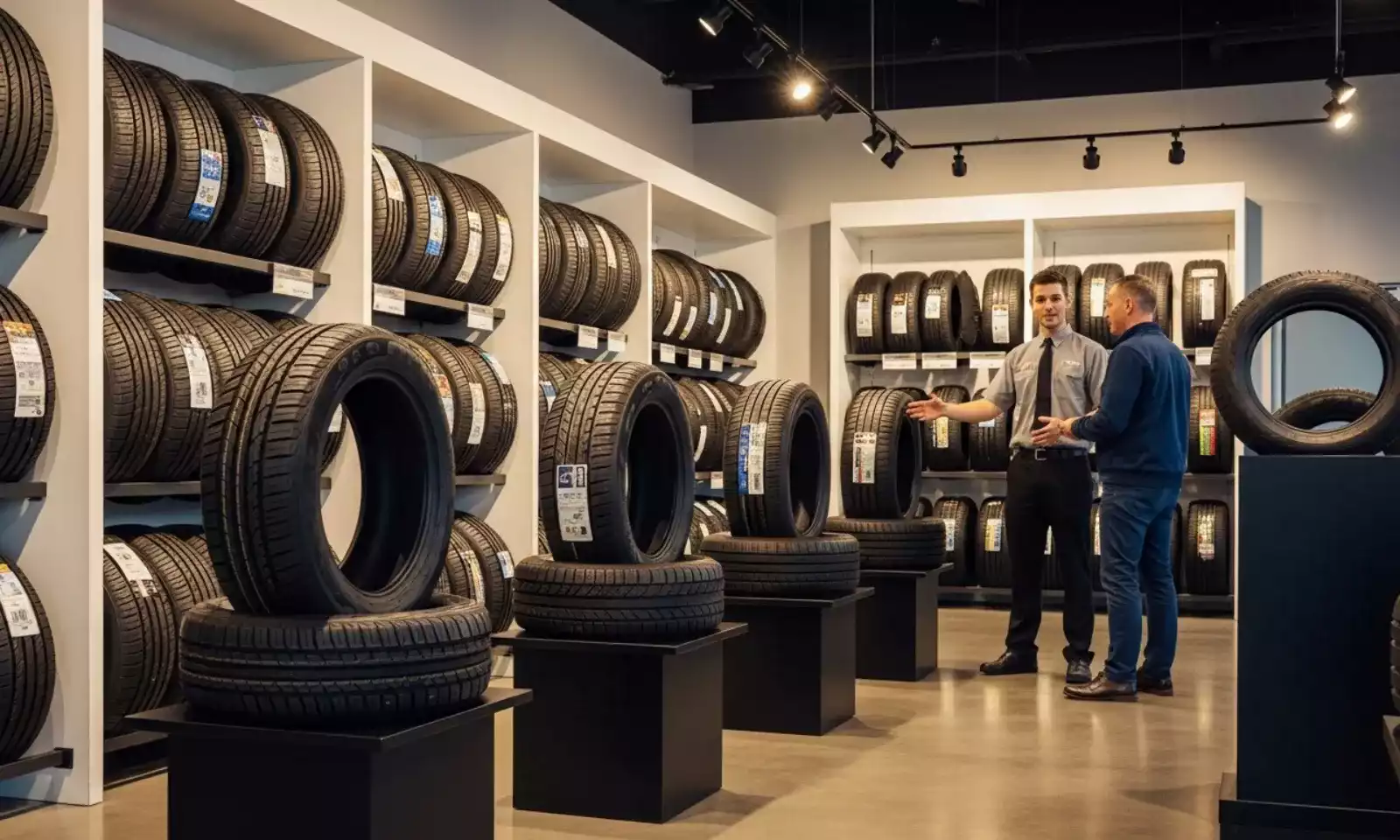 Tabela de medidas de pneus e etiquetas de especificação