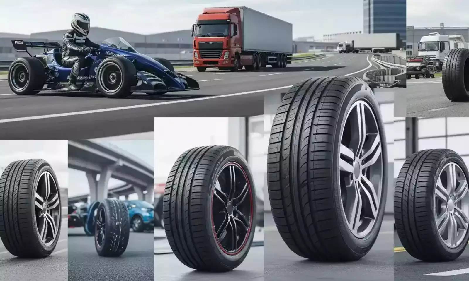 Inspeção de pneus em oficina especializada