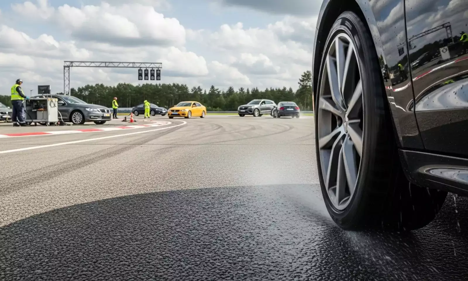 Exemplo de pneus com diferentes números de aro