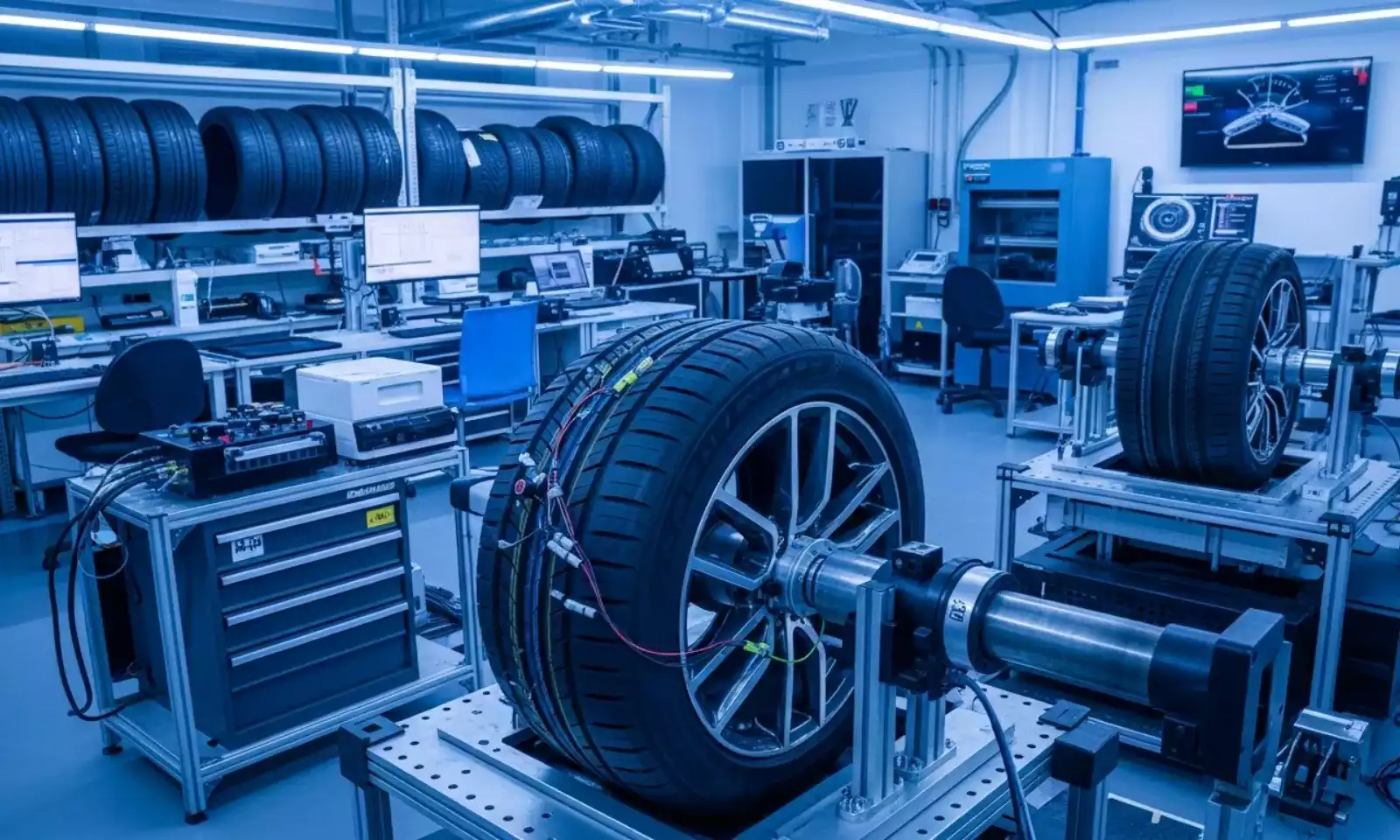 Estrutura interna de pneus automotivos