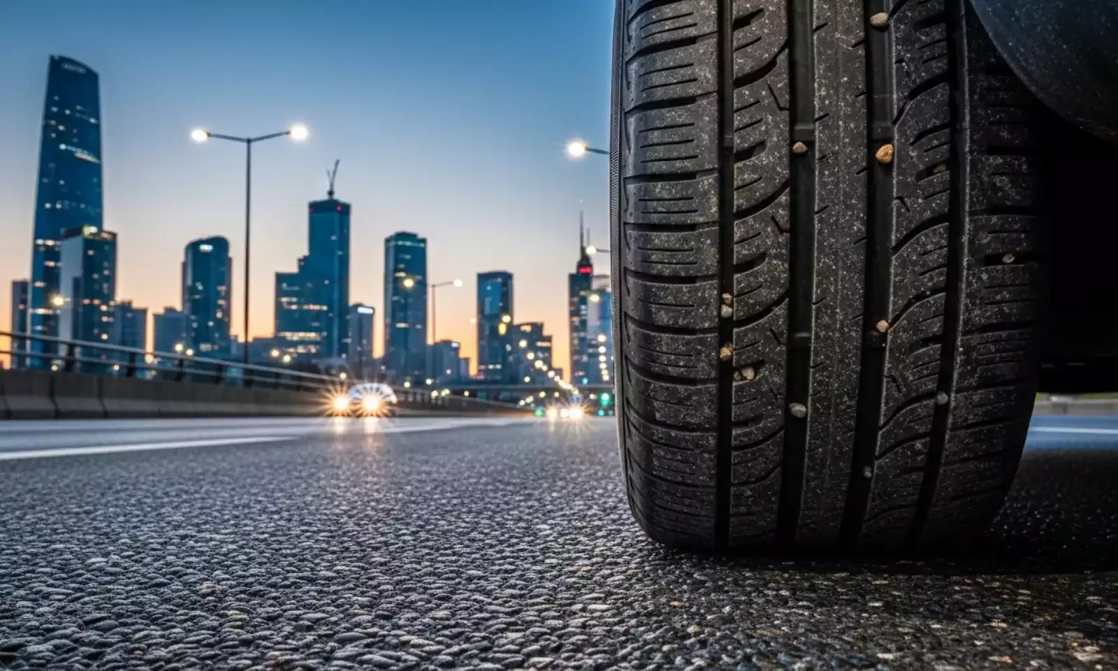 Estrutura interna do pneu em corte transversal