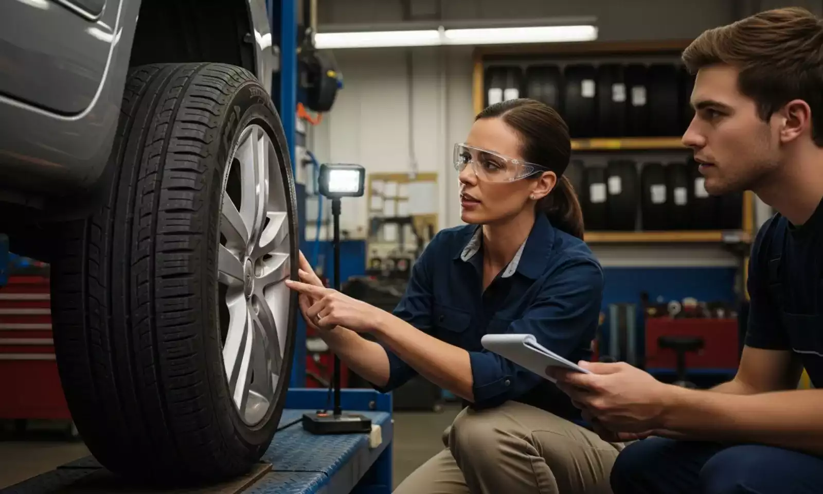 Tabela de especificações de pneus para Voyage